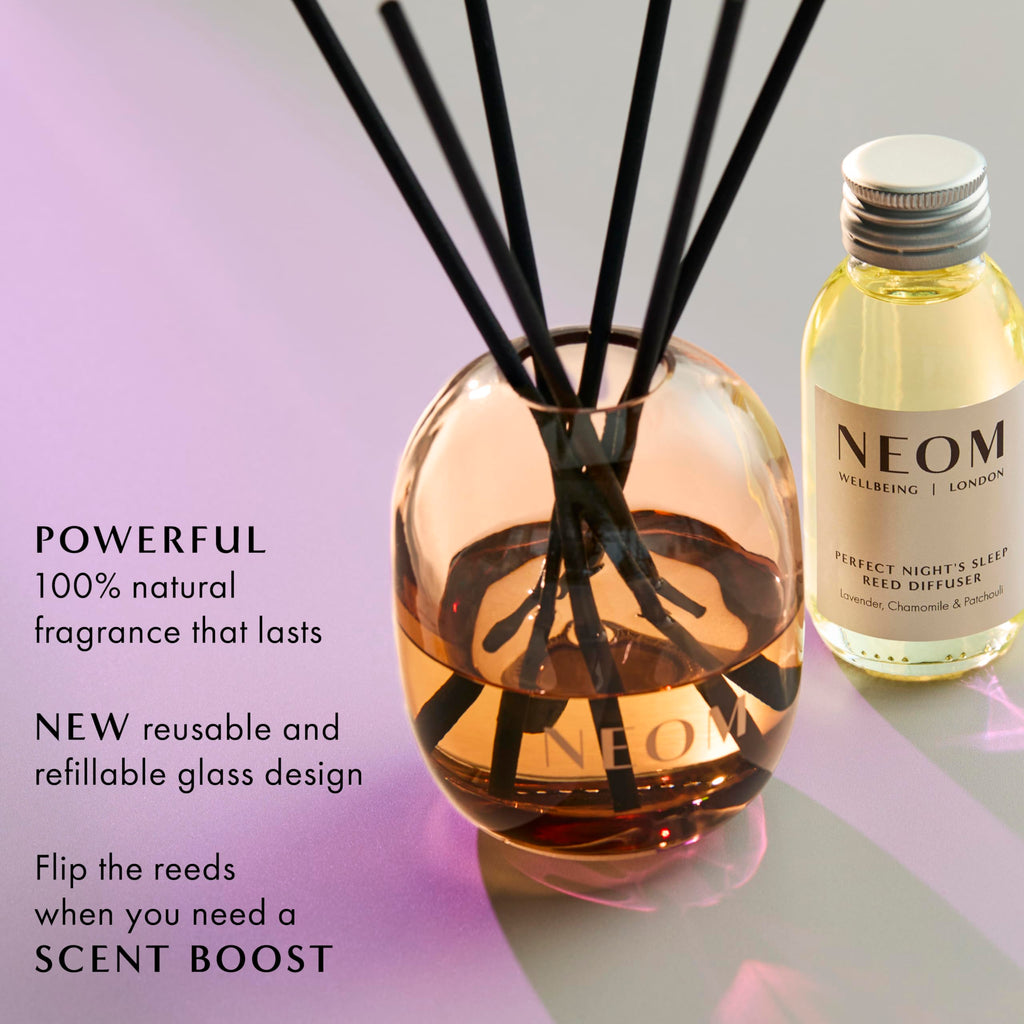 NEOM- Reed Diffuser (Reed Diffuser 100ml, Perfect Nights Sleep)