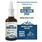 Nasomin Nasal Iodine - Nasal Antiseptic Spray - Neutralize Your Nose of Germs - Iodine + Fulvic Acid Blend -150+ Uses Per Bottle