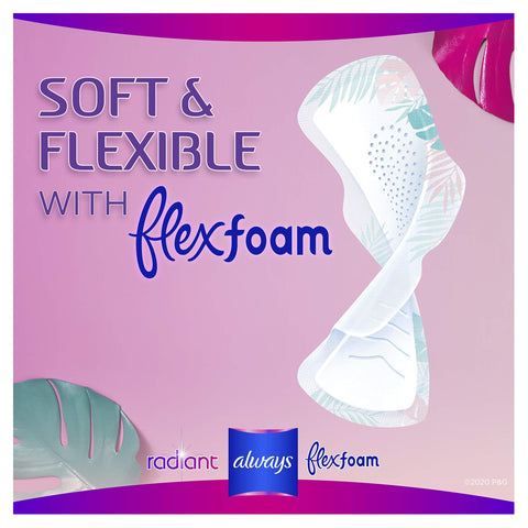 Always Radiant Heavy Feminine Pads with Wings, Scented