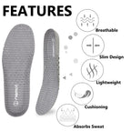 riemot 3 Pairs Shoe Insoles for Women Breathable Honeycomb Water Shoes Inserts Cushioning Shock Absorbing Insole Replacement Ins