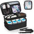WELIDAY 2 Layers Medicine Storage Organizer Bag with Portable Pouch, Pill Bottle Organizer Case for Pills, Vitamin, Fish Oil, Lo