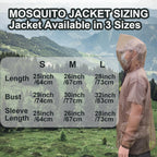 Aventik No-See-Um Mesh Mosquito Jacket for Outdoor, Multiple Sizes to Fit Everyone Stay Safe and Cool UV Resistant 3D Structure