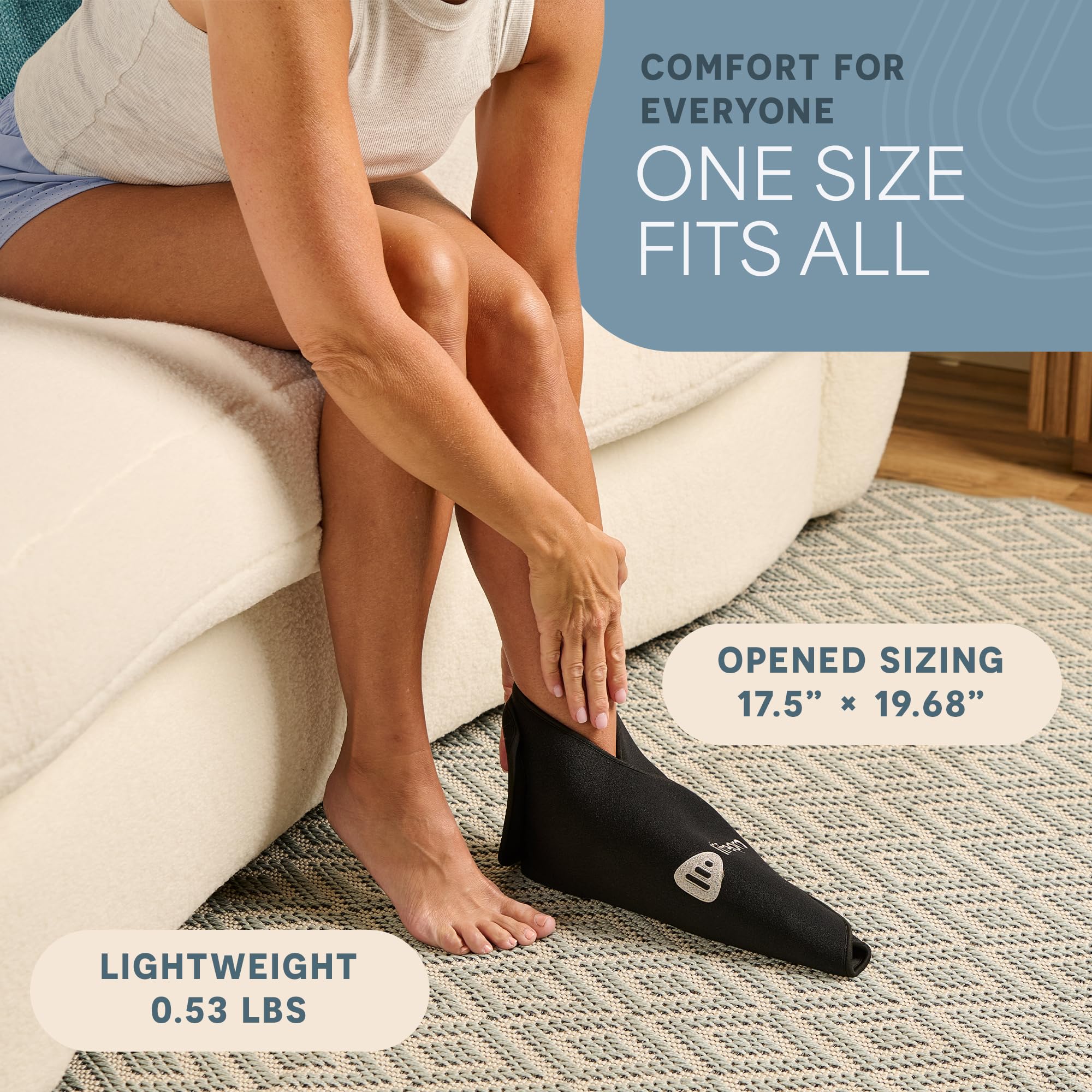LifePro Red & Near Infrared Light Therapy Foot & Ankle Brace-Foot Pain Relief Product NIR & Red Light Therapy for Feet and Ankle