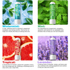 HUALIJIA Nasal Sticks (4 Pack), Nose Inhaler Stick with Essential Oils + Menthol (Mint, Wintermint, Tropical, Lavender) - Enhanc