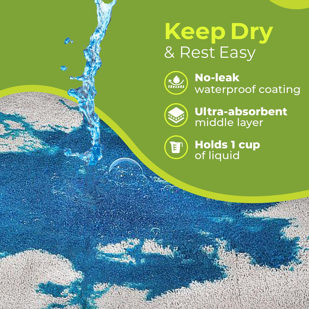 PeapodMats Chair Pads for Incontinence | Washable, Waterproof Chair & Bed Incontinence Pads | Suitable for Kids, Adults, Elderly