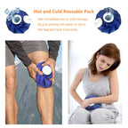 Ice Bag Packs of 3 - Reusable Hot & Cold Packs in 3 Sizes (6/9/11 inches)