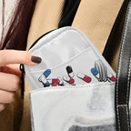 Pill Organizer Funny Medicine Pill Box 7 Day Pill Case Bag Travel Pill Organizer Bag with Zipper Portable Weekly Case Compact Si