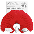 Not Just A Patch X-Patch CGM Sensor Patches (20 Pack) - Water Resistant Omnipod 5 Adhesive Patches - Durable for Active Lifestyl