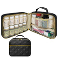 StarPlus2 Large Quilted Pill Bottle Organizer, Medicine Bag, Case, Carrier for Medications, Vitamins, and Medical Supplies - Tra