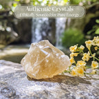 Anima Citrine Crystal - Large 1.6-2 Radiant Yellow Natural Raw Citrine Stone for Abundance, Positivity & Confidence - Ethically