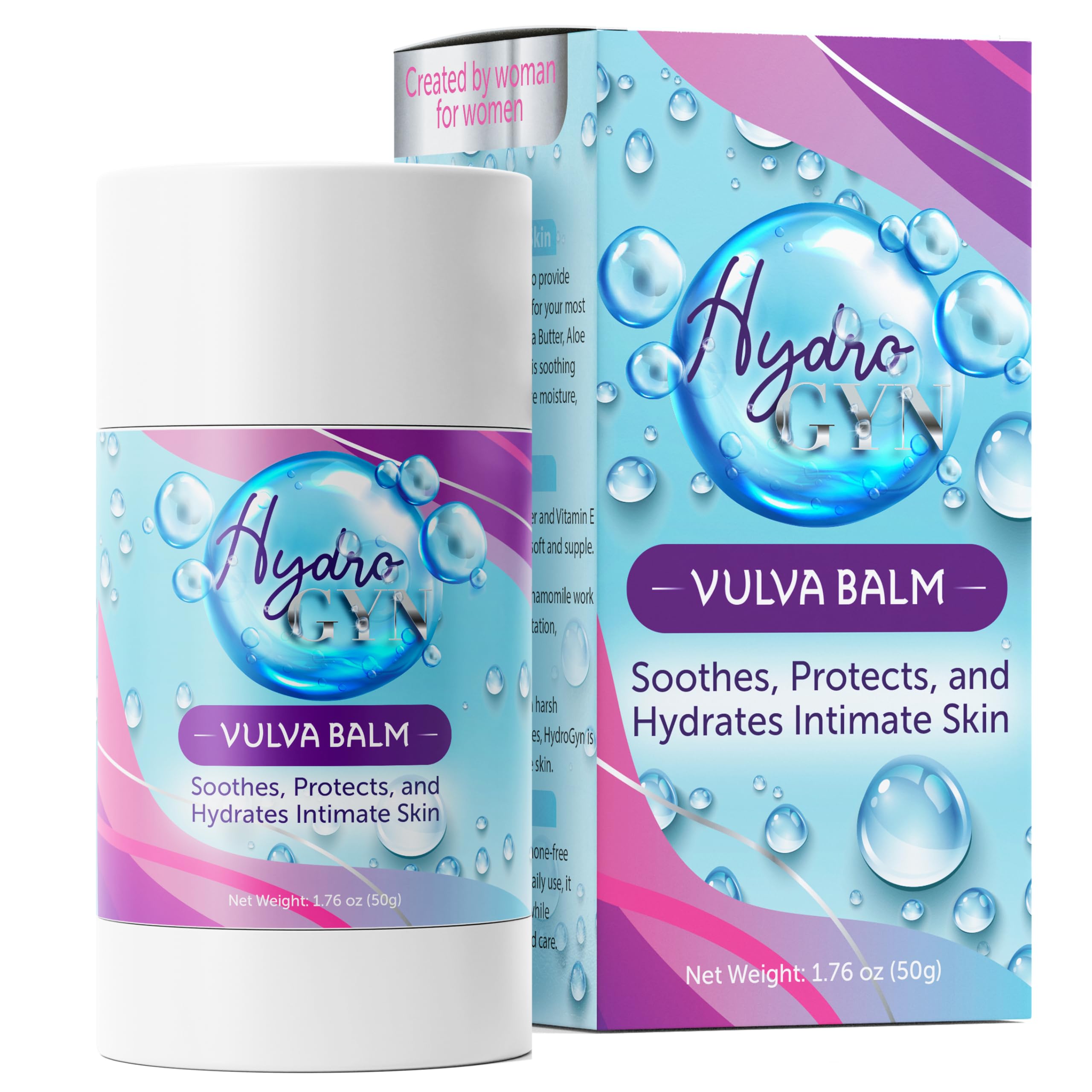 HydroGyn Vulva Balm | Vaginal Moisturizer & Menopause Support | Relieves Feminine Dryness, Itching & Irritation | Hormone-Free V