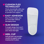 Dr. Scholl s Love Your Flats & Sandals, 3/4 Length Insoles for Women, Shoe Size 6-10: All-Day Comfort Shoe Inserts for Women wi