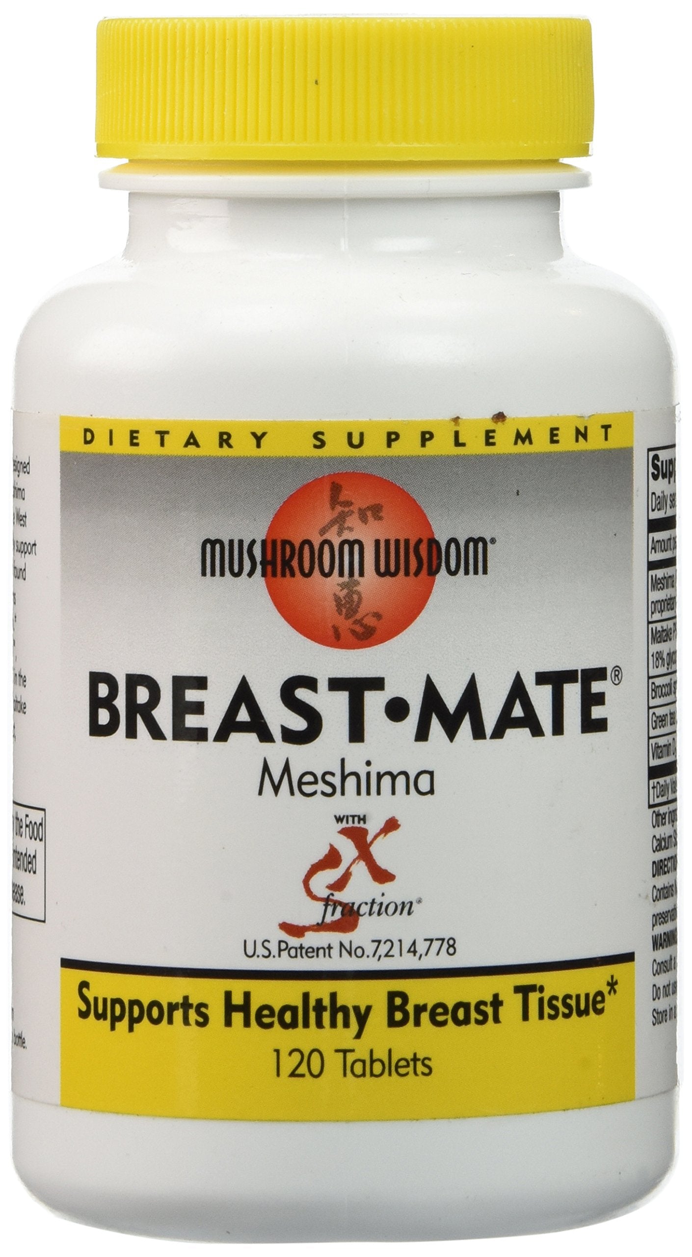 Mushroom Wisdom Breast-Mate Vegi-Tablets, 120 Count