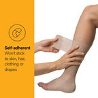 3M Coban NL Non-Latex Self-Adherent Wrap with Hand Tear, 2084, 4 in x 5 yd, 18 Rolls/Case
