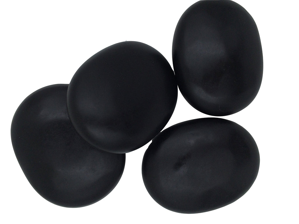 Zabrina 4 Pcs Personal Large Massage Stone Set Basalt Hot Rocks Stones, 2.75 in* 3.54 in