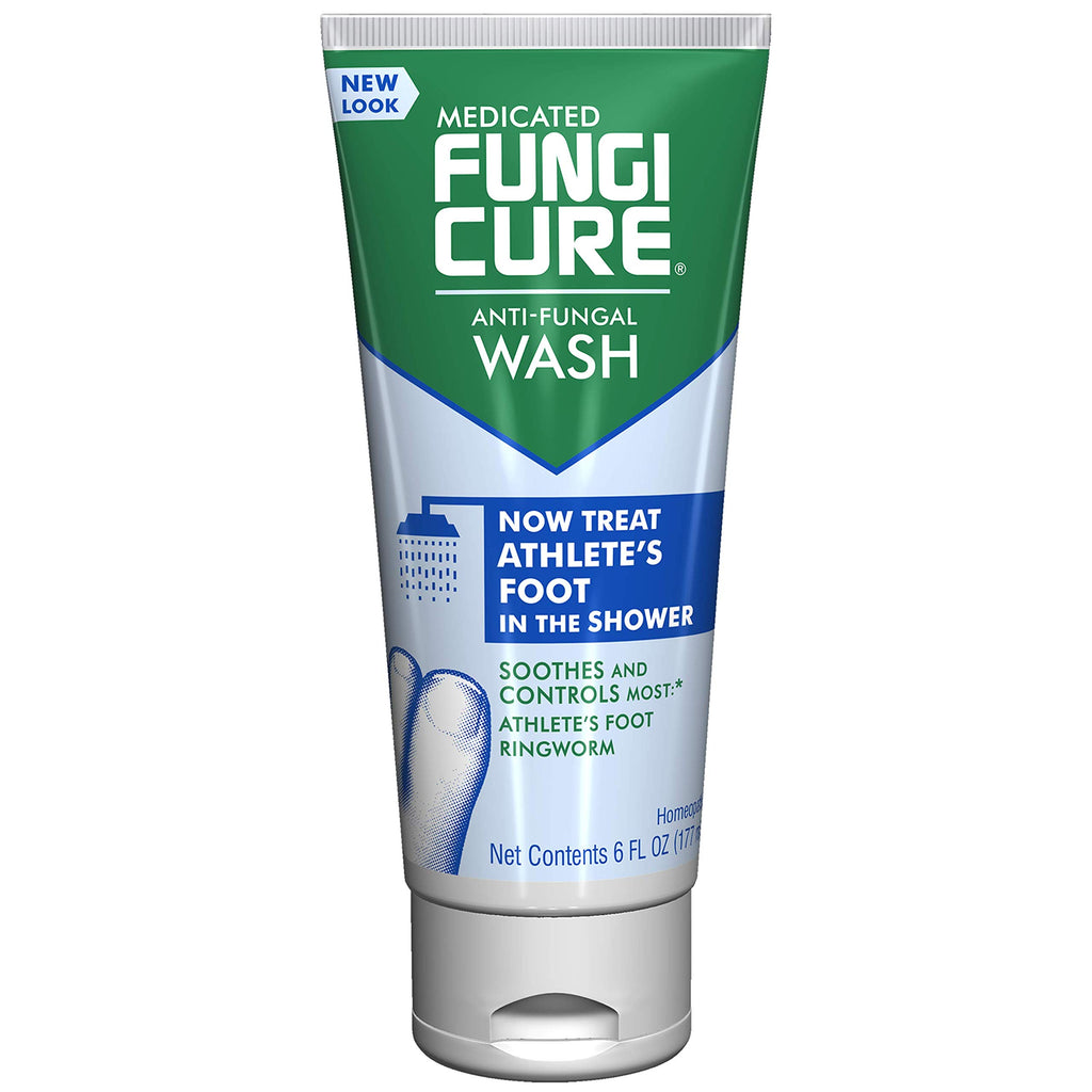 FungiCure Medicated Anti-Fungal Athletes Foot Wash - Treat Athletes Foot in the Shower - 6 fl oz