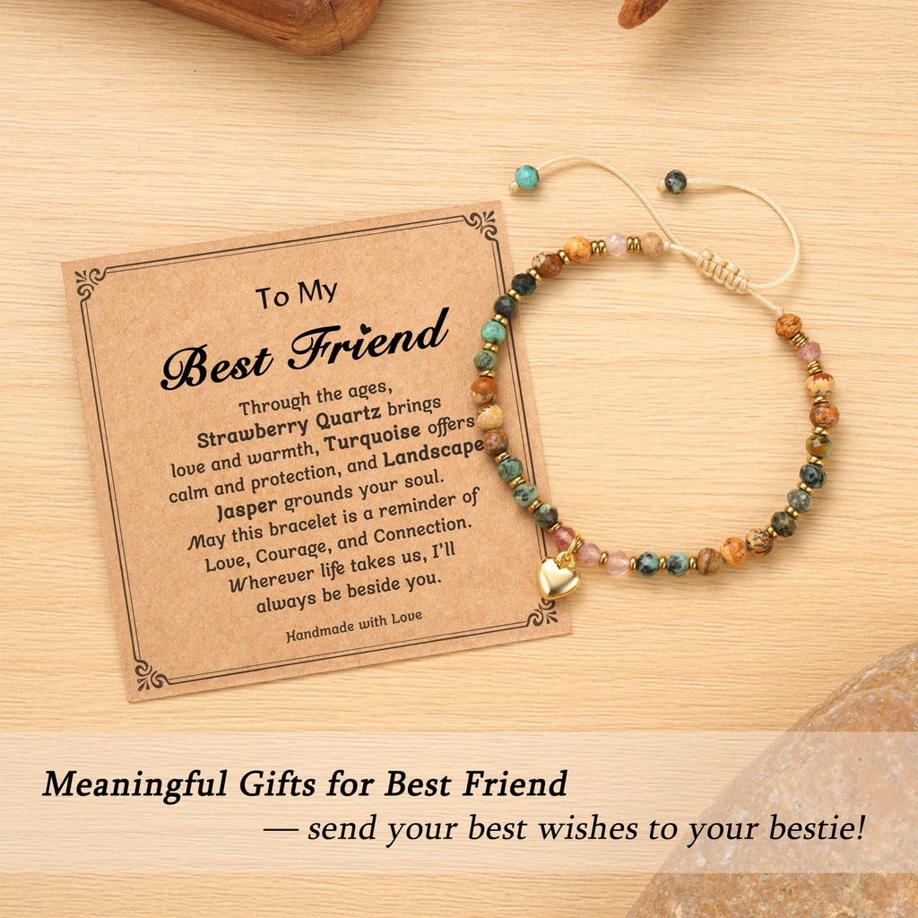 Best Friend Gift for Women, Best Friend Friendship Bestie Bff Women Bracelets Gifts Jewelry Stuff Ideas for Women Female Soul Si
