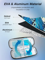 Leng Ke Insulin Cooler Travel Case TSA Approved with 2 Reusable Ice Packs, Upgraded EVA Medicine Cooler for Travel and Daily Lif
