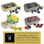 DOOLITTLE Dr Soft Fruit Pastilles Classic and Sugar Free Variety Pack for Voice and Throat, Blackcurrant, Lemon Lime, and Wild B