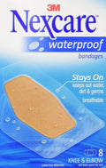 3m Nexcre Knee/Elbow Wtpr, Nexcare Knee And Elbow Waterproof Bandage 2 3/8 X 3/1/2, 8 Count
