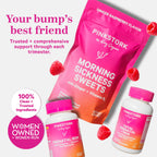 Pink Stork Organic Morning Sickness Pregnancy Tea - Hot or Iced Tea - Prenatal Heartburn, Indigestion, and Constipation Support
