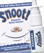 Snoot! Cleanser Regular (MILD) Formula Nasal Irrigation Kit - Drug-Free Nasal Cleanser - TSA-Compliant