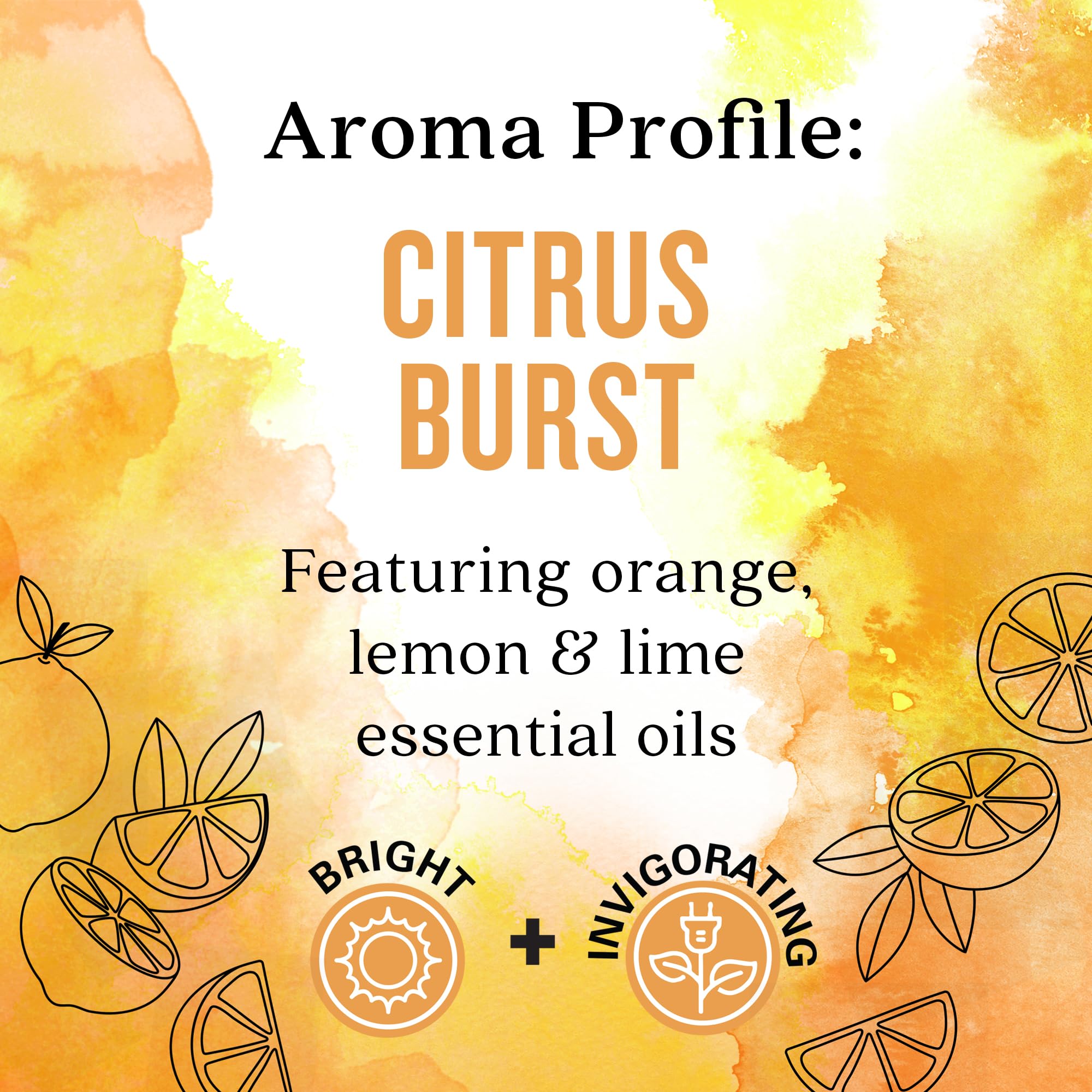 Aura Cacia Citrus Burst Essential Oil Blend, Boxed 0.25 fl. oz. - Light Aroma, No Synthetic Fragrances