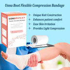 Sion Biotext Unna Boot Zinc Flexible Compression Bandage Maintain Moist Healing Environment Medical Dressing Wrap Gauze EMS Firs