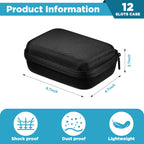 Teenyyou 12 Slots Diabetic Insulin Peptide Fridge Carrying Case Vial Holder Storage Protector Bag Fits Standard 10ml Vials, Insu