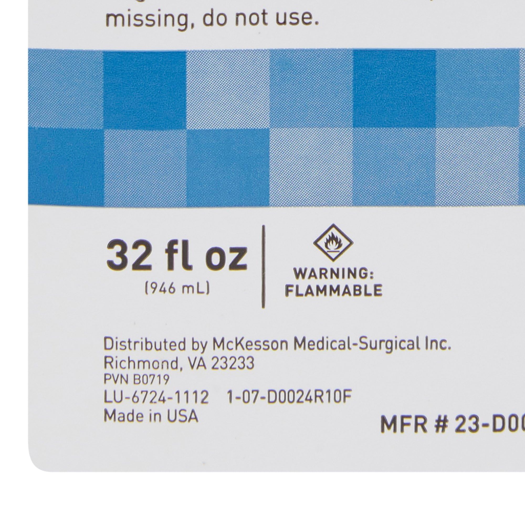 McKesson Isopropyl Rubbing Alcohol 70% [2 Count] USP First Aid Antiseptic, 32 oz