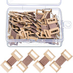 50 Pieces Elastic Bandage Wrap Clips Stretch Metal Clips Replaceable with Plastic Storage Box for Various Types Bandages