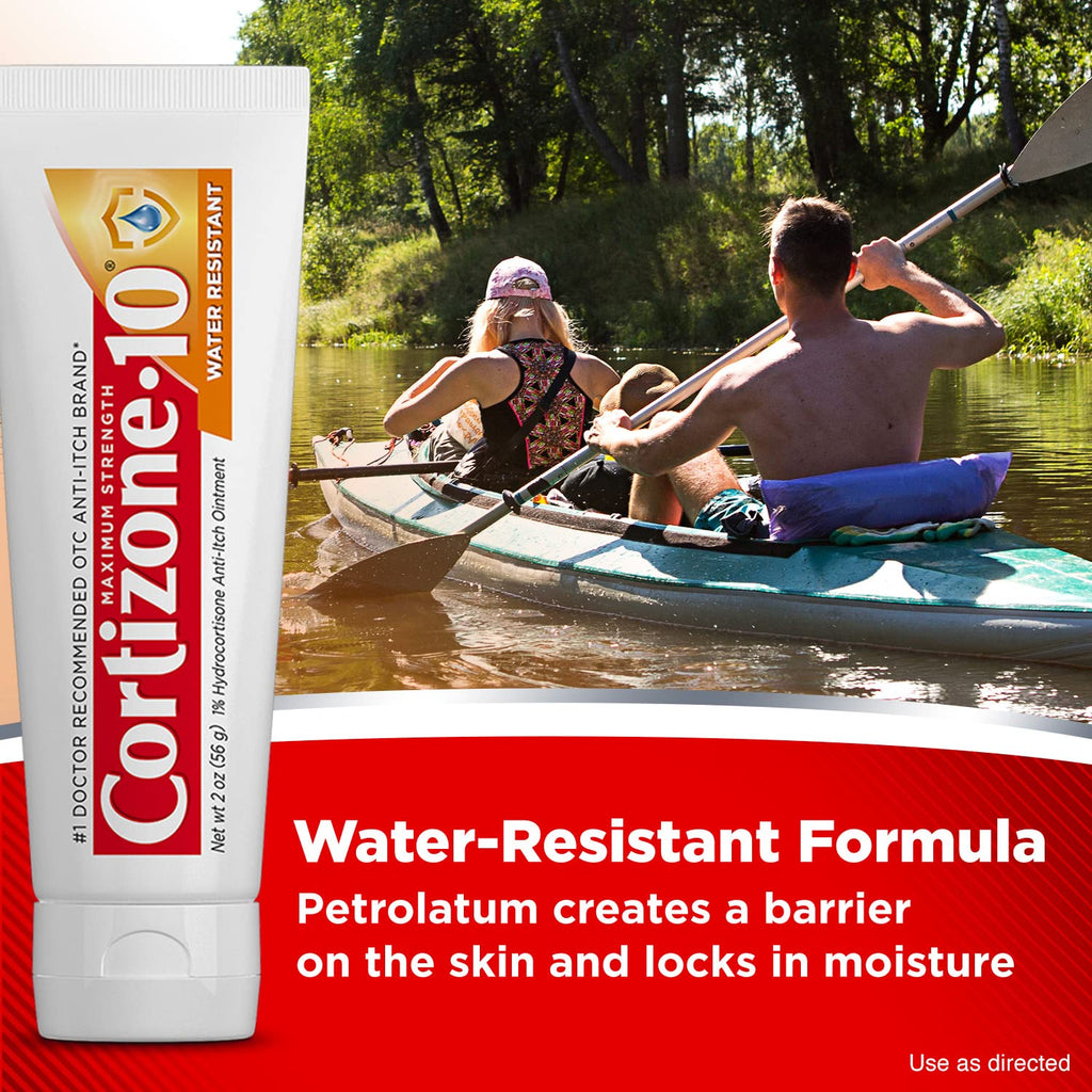Cortizone-10 Maximum Strength Water Resistant Anti-Itch Ointment, 1% Hydrocortisone, 2 oz. (Old Packaging)