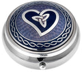 Pill Box in Celtic Trinity Heart Design. (Purple)