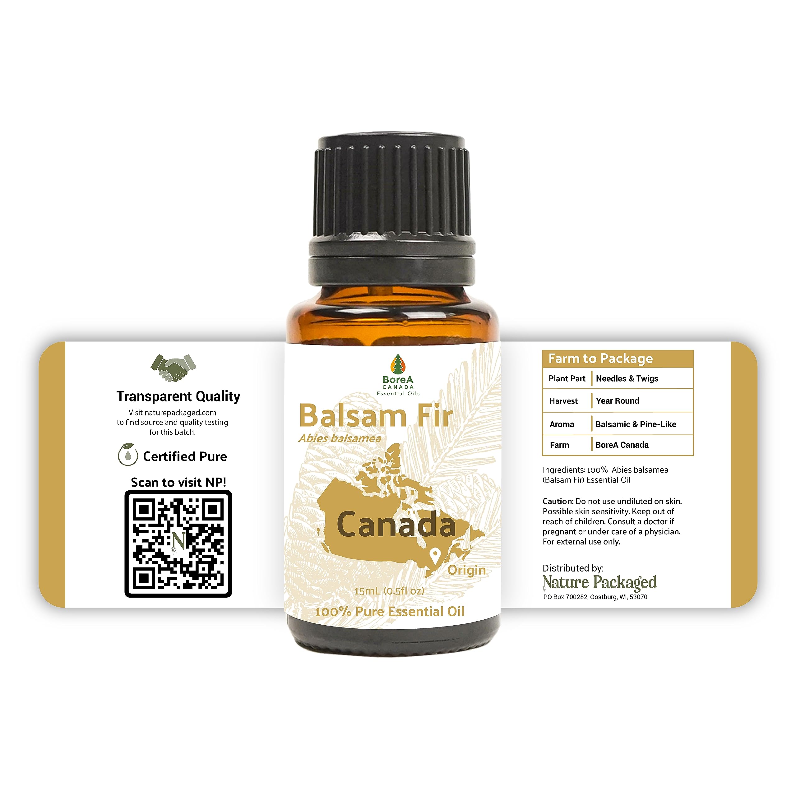 Nature Packaged Balsam Fir Essential Oil (2lbs) - Direct from Our Farm Partner in Canada - Essential Oils for Home, Humidifier,