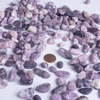 SigMntun Polished Lepidolite Crystals - 72 Pcs, 0.5 10 oz Handpicked Natural Tumbled Gemstones Rocks, Pebbles for Reiki, Chakra,