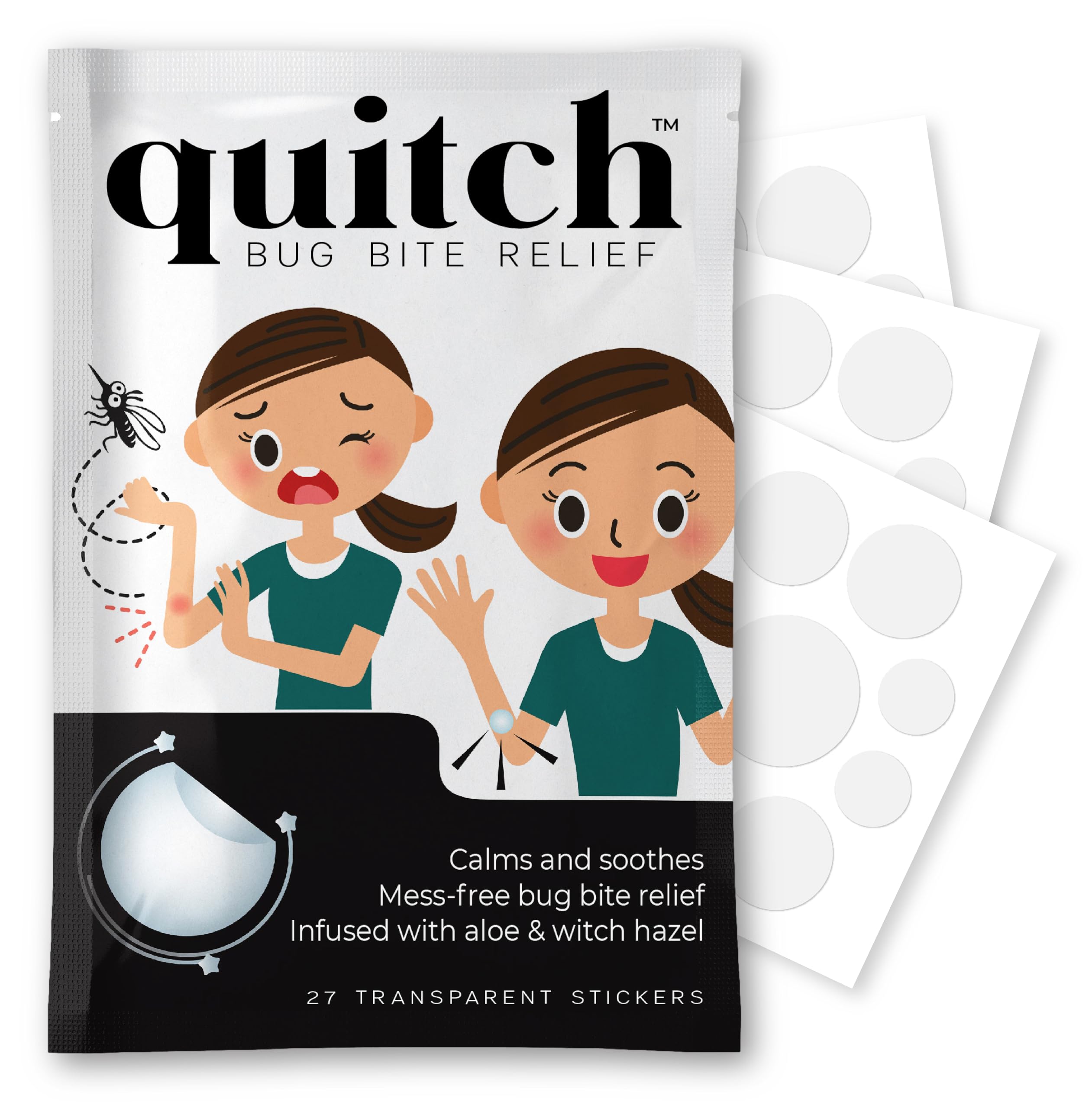 quitch Bug Bite Itch Relief Patch Kids, Bug Bite Patch, Summer Travel Essentials for Kids, Mosquito Bug Bite Thing Alternative S