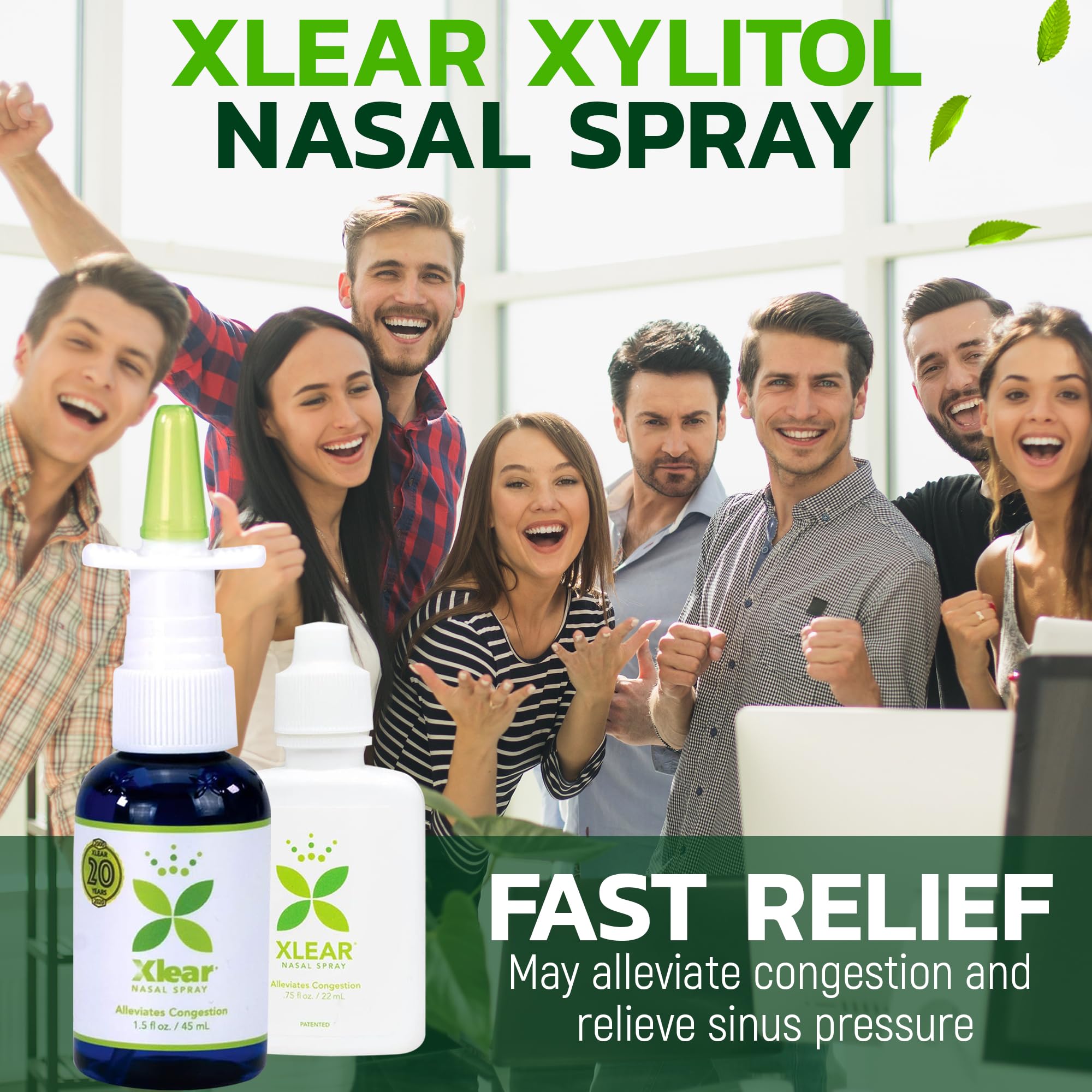 Xlear Allergy Relief Kit, All Day Allergy Rescue Kit Including Xlear Nasal Spray with Xylitol, Xlear MAX Nasal Spray, Xlear Nasa
