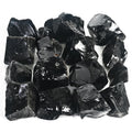 Crocon 1LB Black Obsidian Rough Bulk Natural Stone Raw Stone Tumbling Cabbing Polishing Mining Chakra Balancing Reiki Healing Go