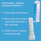 MOXE Peace Nasal Inhaler, Calming Essential Oil Blend, Tension Relief, Helps Relaxation and Meditation, Soothing Fragrance, Berg
