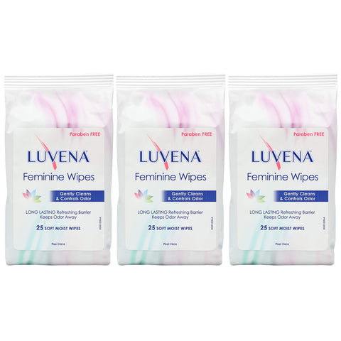 Luvena Feminine Wipes - Soft Wet Wipes for Women - Refresh & Resist Odor - Gynecologist Tested - Travel Friendly Cleansing Cloth