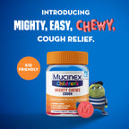 Mucinex Childrens Mighty Chews Kids Cough Medicine, Easy to Dose Cough Suppressant for Kids with Dextromethorphan, Kids Travel