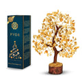 PYOR Aventurine Yellow, Feng Shui Crystals and Stones, Real Gem Tree Energy, Good Luck Money Crystals, Spiritual and Living Room