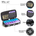 ZUMD Weekly 7 Day Pill Organizer Case 2 Times a Day (AM/PM), Large Portable Pill Box 7 Day for Vitamin Medicine, Pill Case with