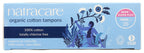 Natracare Non-Applicator 100% Organic Cotton Tampons, Super Plus, Totally Chlorine Free, Biodegradable and Compostable (1 Pack,