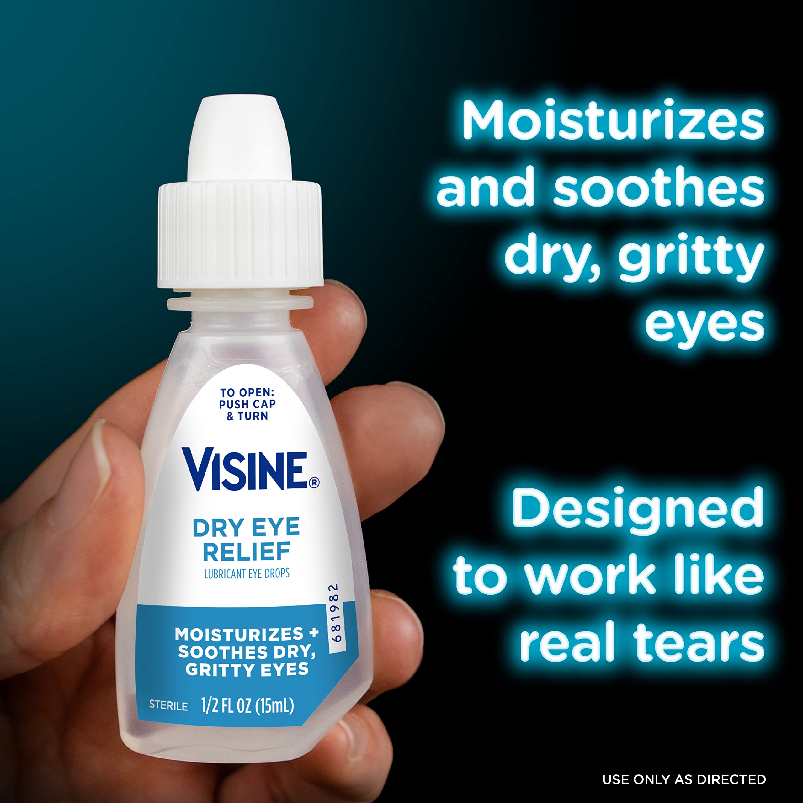 Visine Red Eye Total Comfort Multi-Symptom & Dry Eye Relief Lubricant Eye Drops, 2 Items