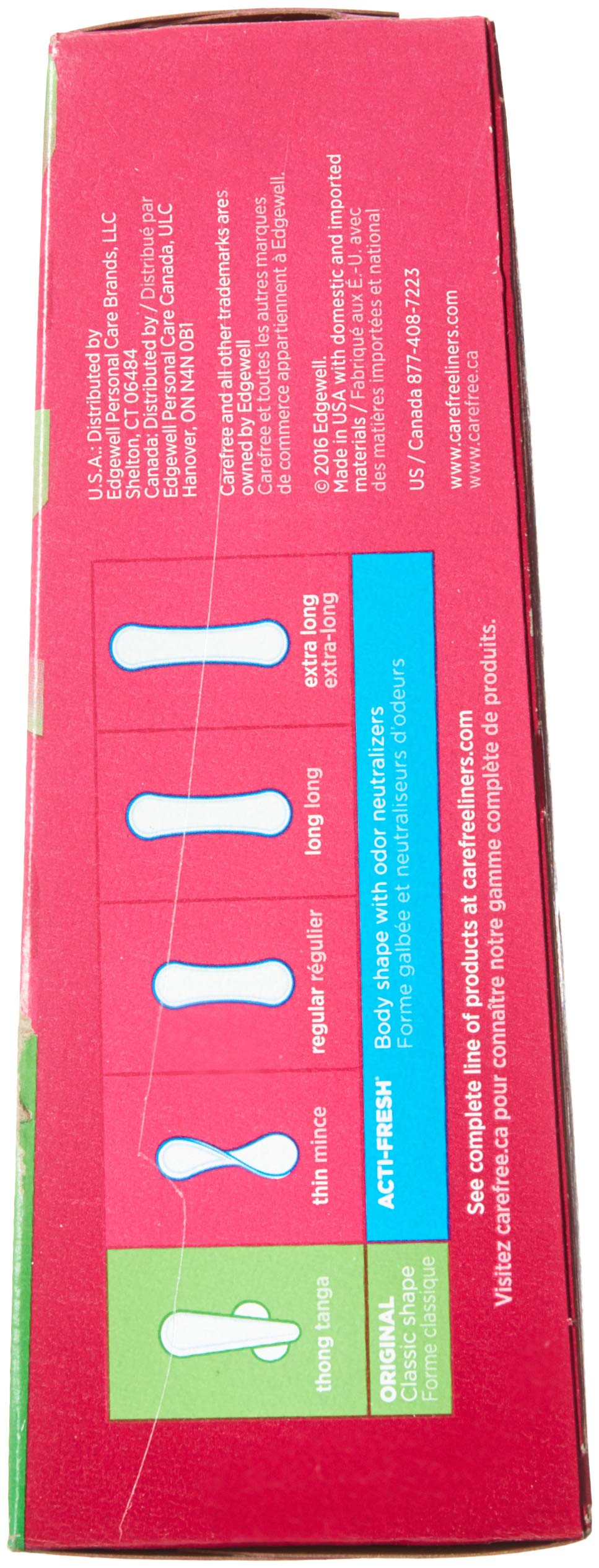 Carefree Thong Pantiliners-Unscented- 49 Count (Pack of 3)