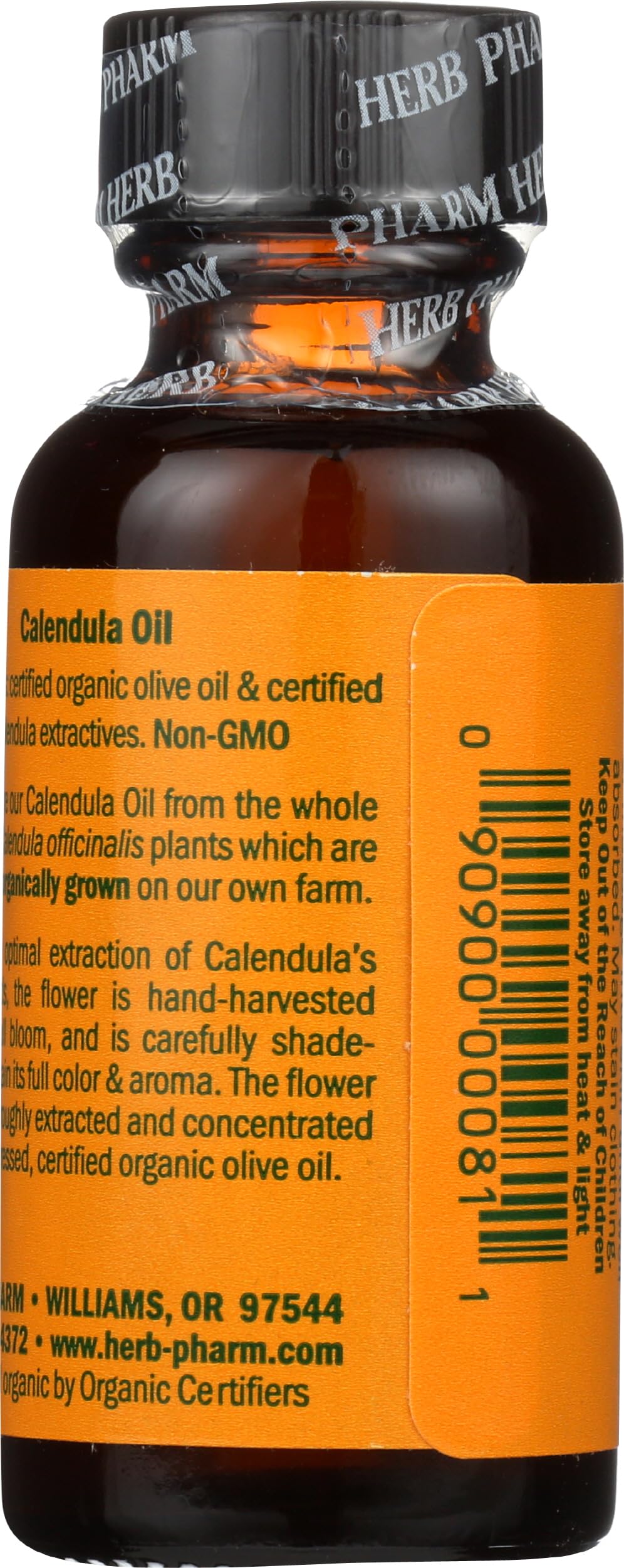 HERB PHARM Organic Calendula Oil, 1 FZ