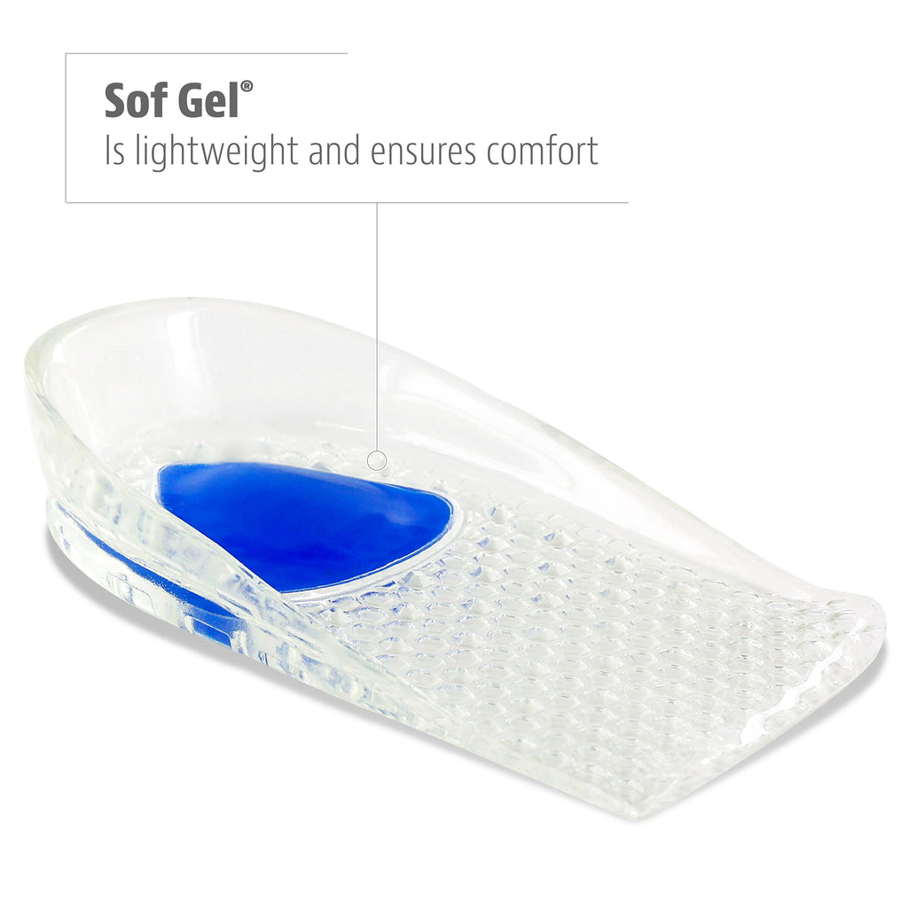 Sof Sole Mens Gel Heel Cup Shoe Insoles, Mens Size 7-12