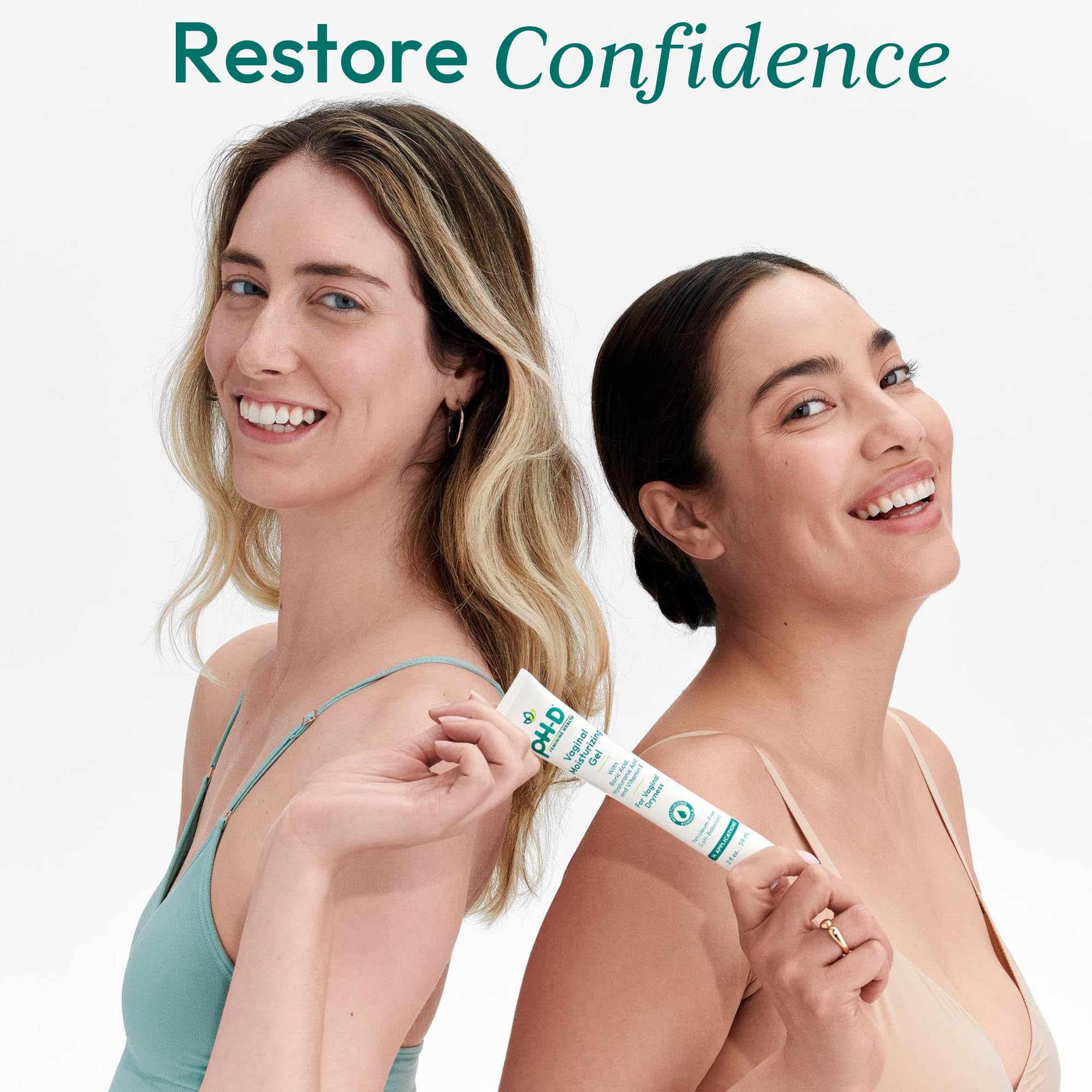 Boric Acid Moisturizing Vaginal Gel with Hyaluronic Acid, Vitamin E for Vaginal Dryness by pH-D Feminine Health, Woman Owned, Pa