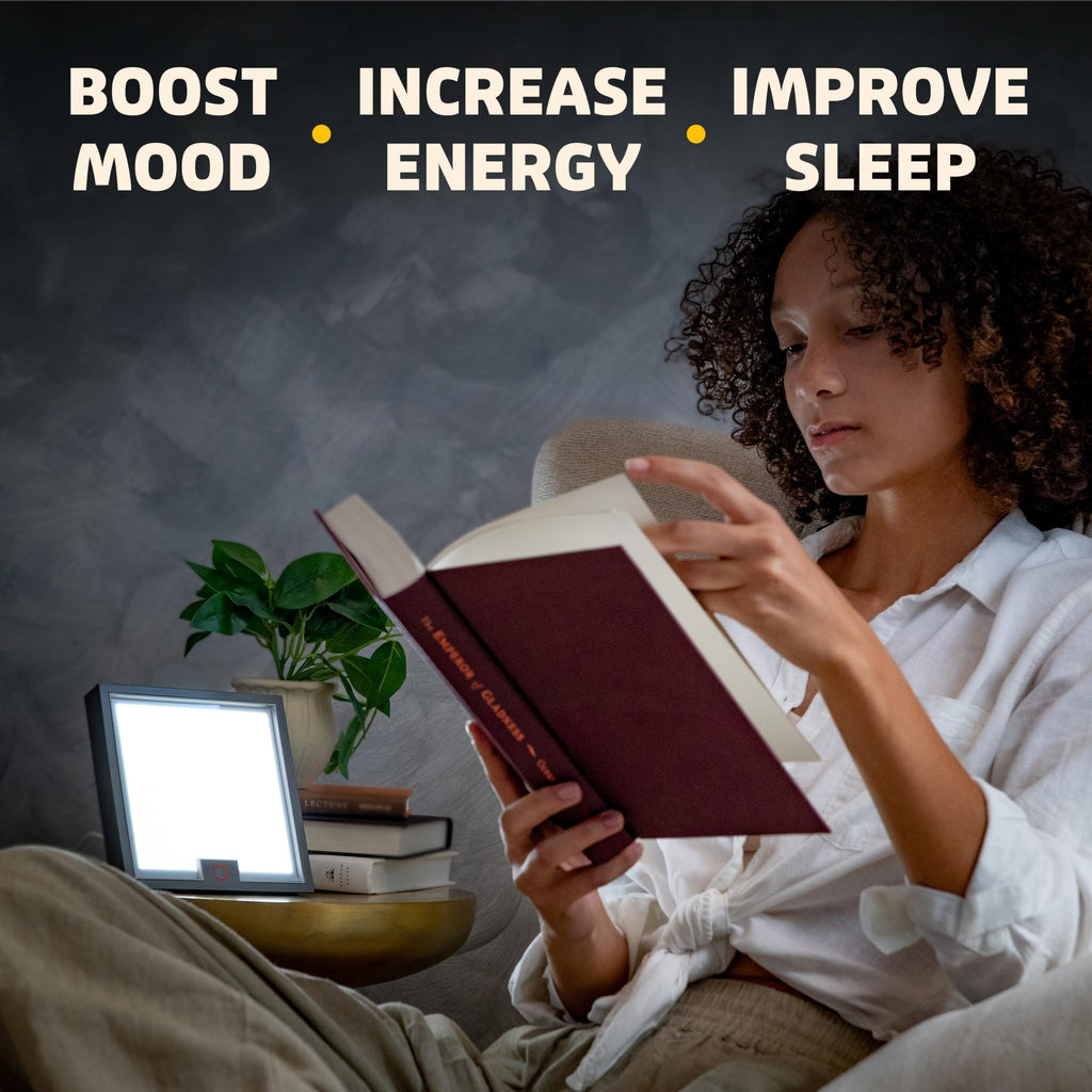 Circadian Optics Lumine Bright Light Therapy Desk Lamp | As Seen On Shark Tank | Ultra Powerful 10,000 LUX Brightness | 5500K Co